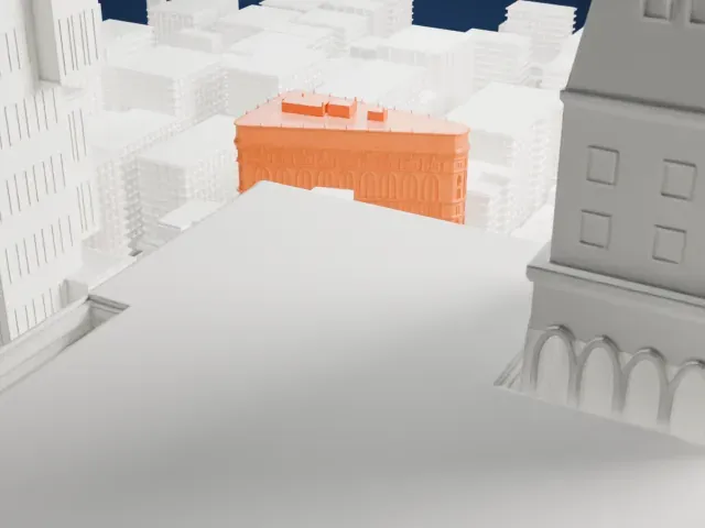Flatiron Building model, East view