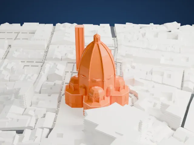 Florence Cathedral model, East view