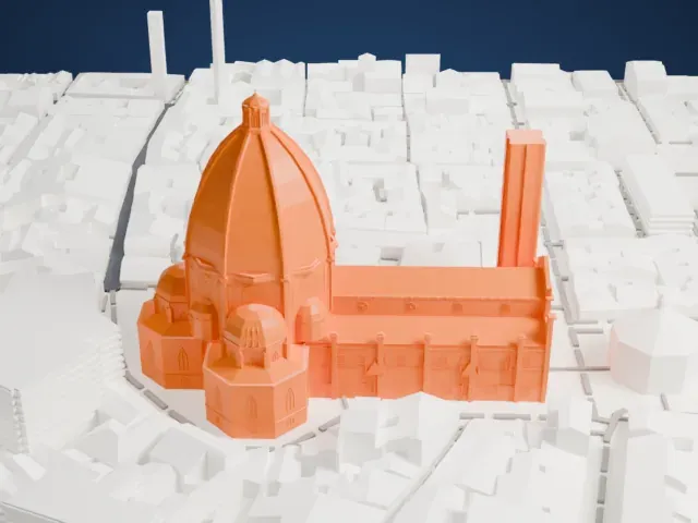 Florence Cathedral model, North view