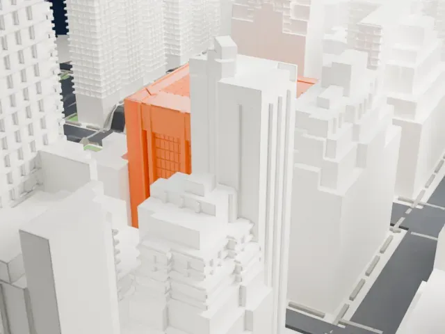 Ford Foundation Center for Social Justice model, North view