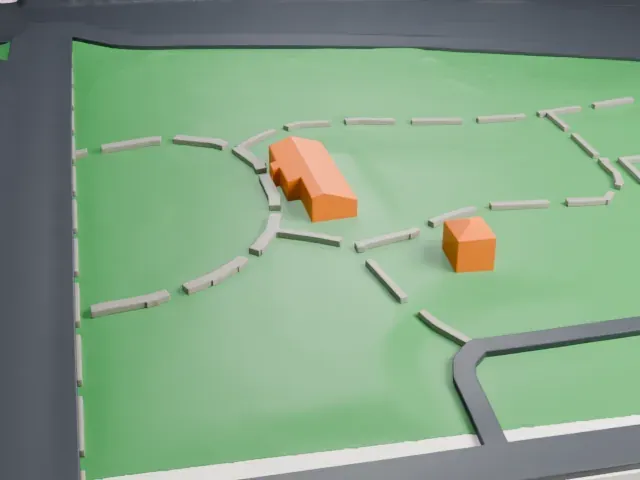 Ford Mansion model, East view