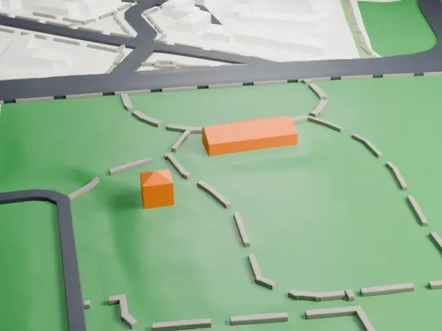 Ford Mansion model, North view
