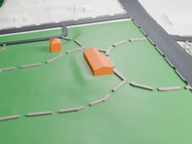 Ford Mansion model, West view