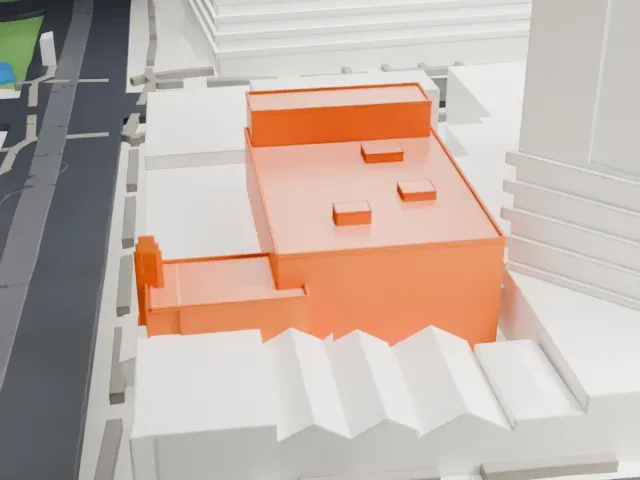 Fox Tucson Theatre model, East view