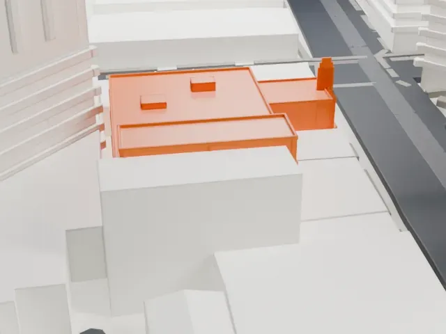 Fox Tucson Theatre model, West view