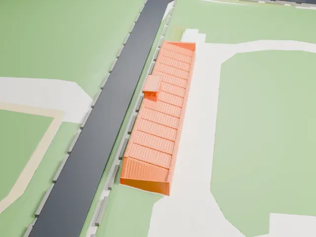 Francis Olympic Field model, East view