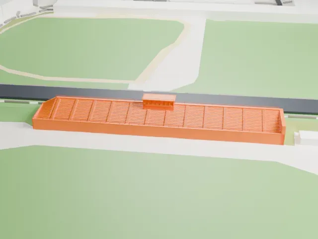 Francis Olympic Field model, North view