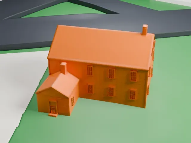 Franklin Inn model, North view