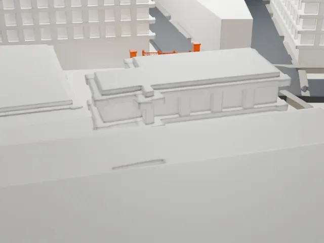 Fraunces Tavern model, East view