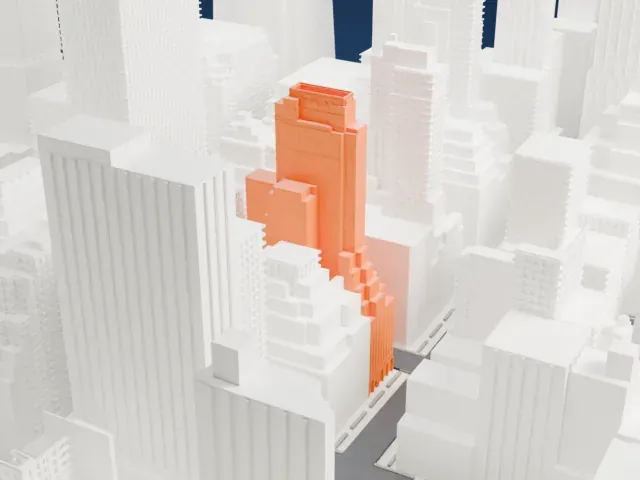 Fred F. French Building model, North view