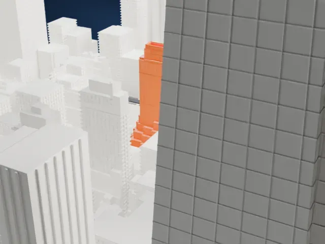 Fred F. French Building model, South view