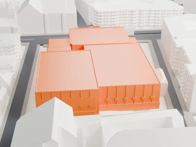 Friedrichstadt-Palast model, East view