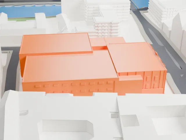 Friedrichstadt-Palast model, North view