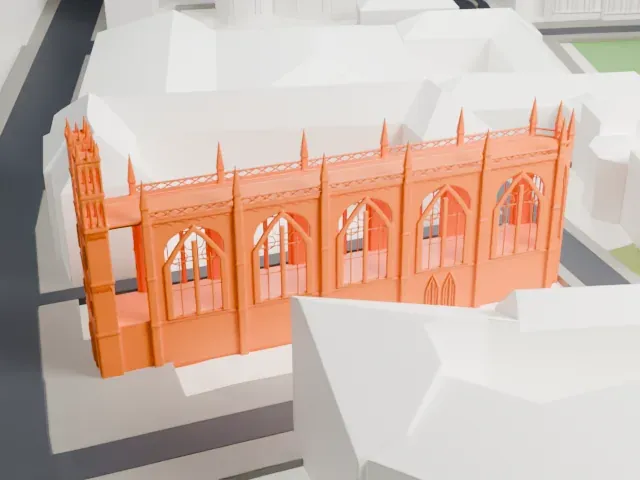 Friedrichswerder Church model, East view