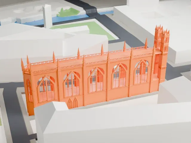 Friedrichswerder Church model, West view