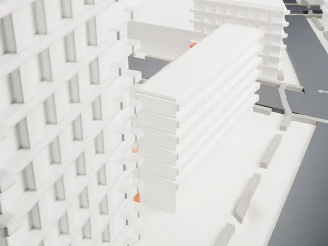 Gage and Tollner model, South view