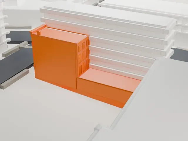Gage and Tollner model, West view