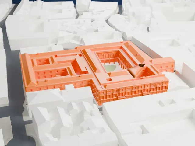 Galleria Doria Pamphilj model, East view