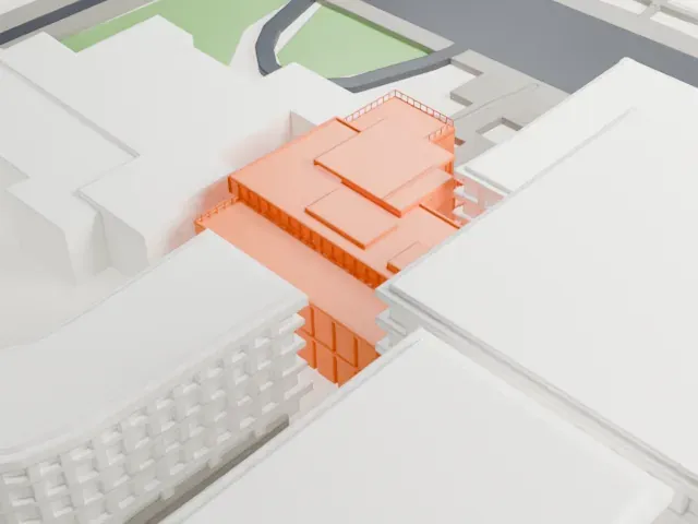 Gardiner Museum model, North view