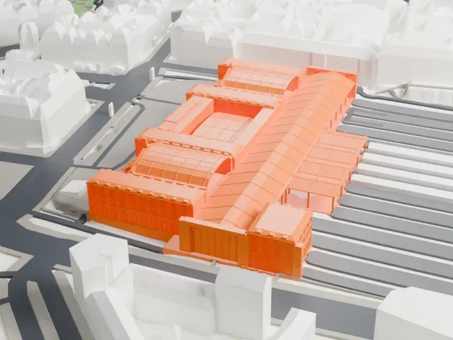 Gare de l’Est model, East view