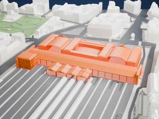Gare de l’Est model, North view