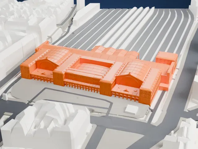 Gare de l’Est model, South view
