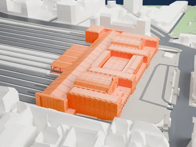 Gare de l’Est model, West view