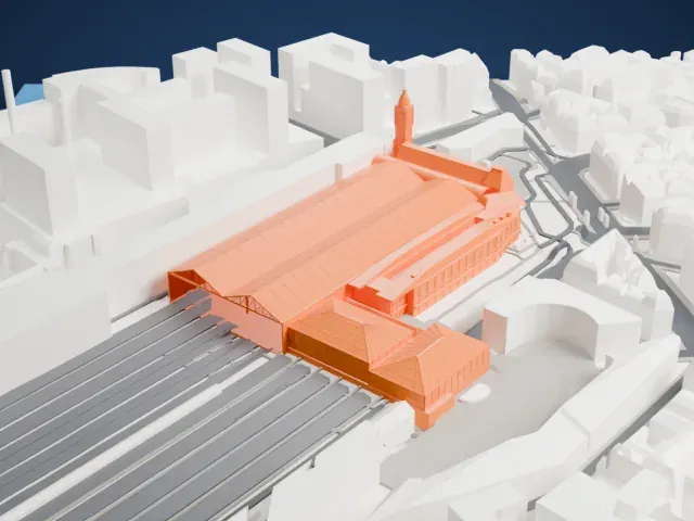 Paris Gare de Lyon model, East view