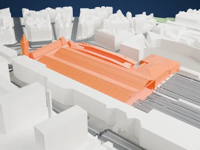 Paris Gare de Lyon model, South view