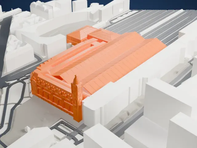Paris Gare de Lyon model, West view