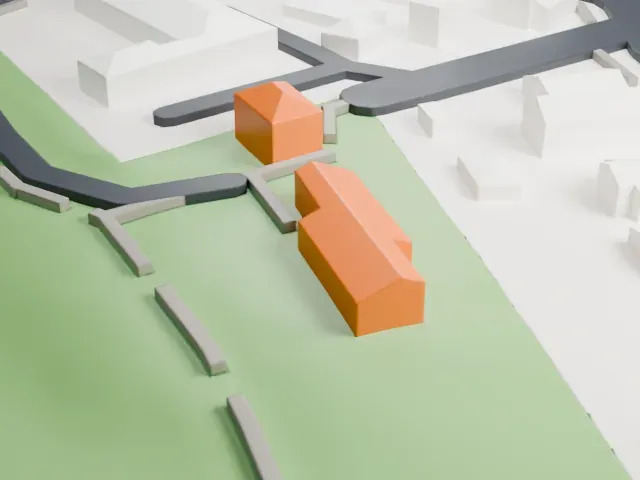 Garritse–Doremus–Westervelt House model, East view