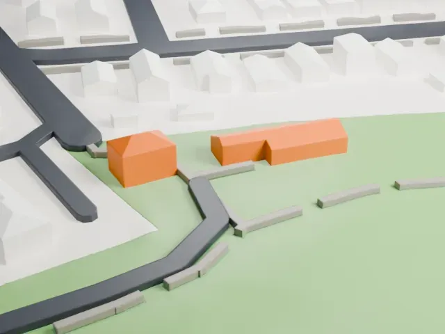 Garritse–Doremus–Westervelt House model, South view