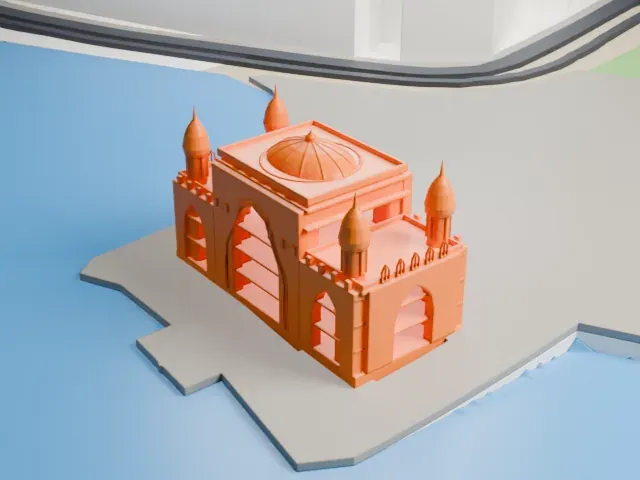 Gateway of India model, East view