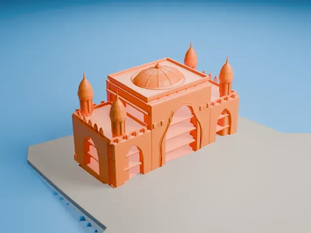 Gateway of India model, North view