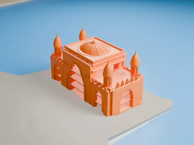 Gateway of India model, West view