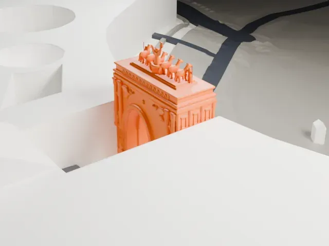 General Staff Building (Saint Petersburg) model, East view