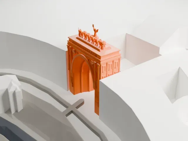 General Staff Building (Saint Petersburg) model, West view