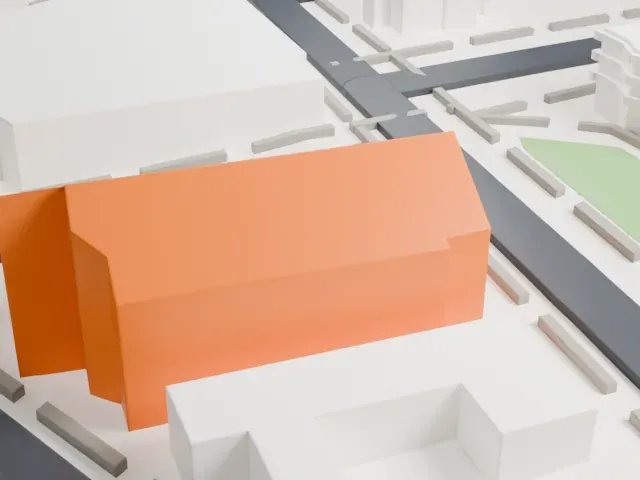 Geology Hall, New Brunswick, New Jersey model, East view