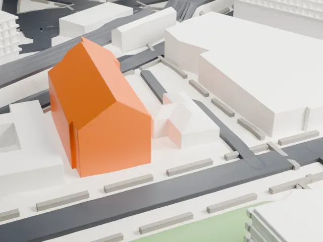 Geology Hall, New Brunswick, New Jersey model, North view