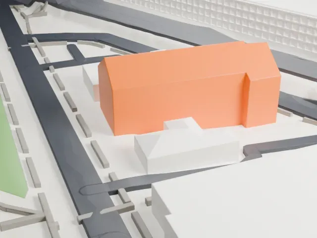 Geology Hall, New Brunswick, New Jersey model, West view