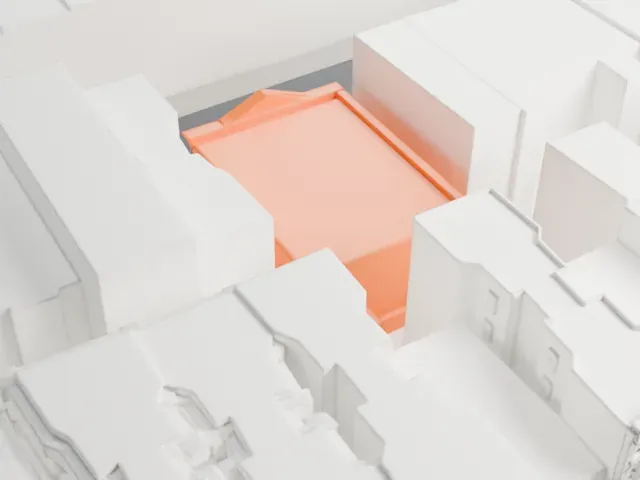 German Evangelical Lutheran Church of St. Mark model, East view