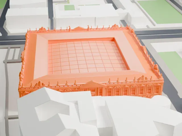 German Historical Museum model, North view