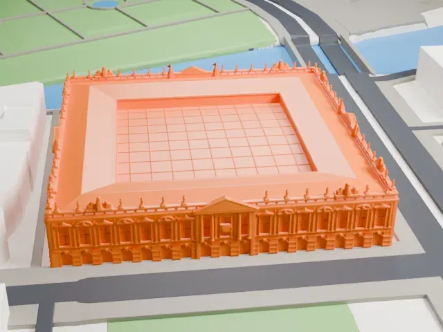 German Historical Museum model, West view