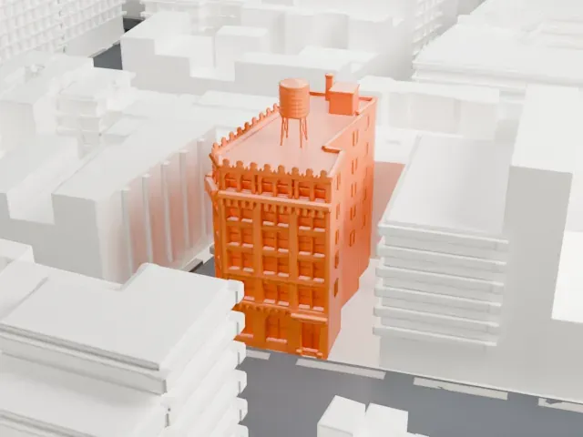Germania Bank Building model, East view