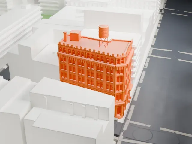 Germania Bank Building model, South view