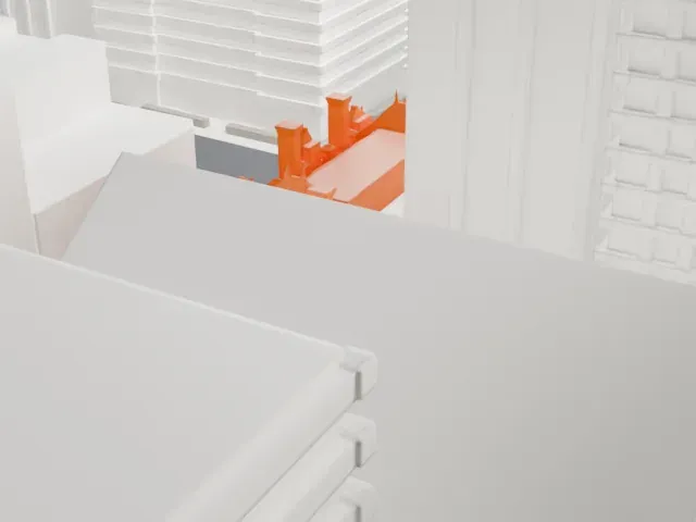Gertrude Rhinelander Waldo House model, South view