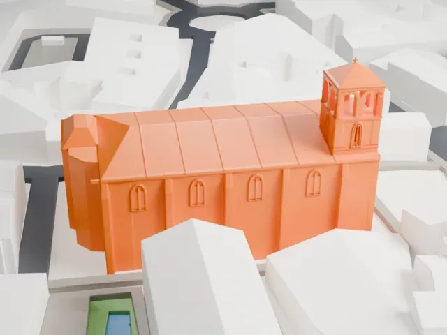 Getafe Cathedral model, North view