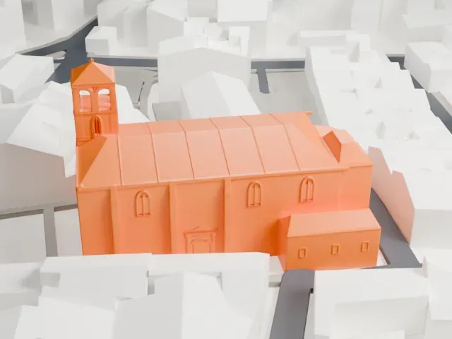 Getafe Cathedral model, South view