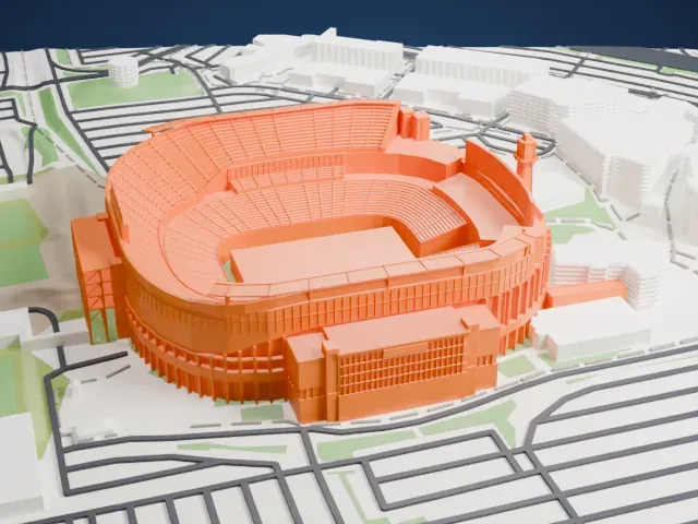 Gillette Stadium model, East view