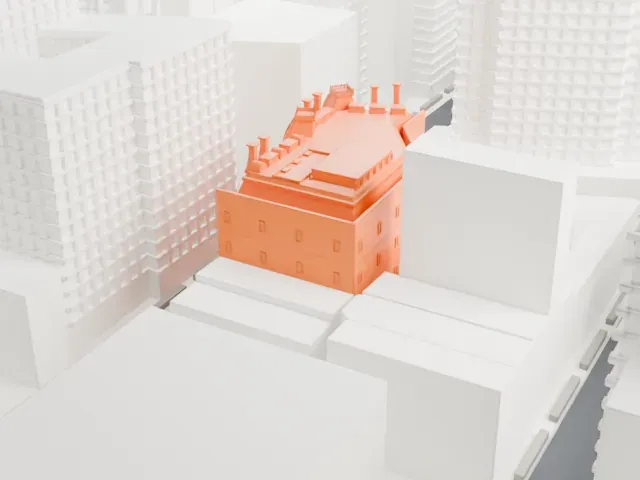 Gilsey House model, East view
